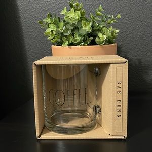 HTF Rae Dunn Glass ‘COFFEE.’ Mug